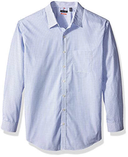 Van Heusen Men's Big and Tall Traveler Non Iron Stretch Long Sleeve Shirt, New Crisp Blue, X-Large Tall