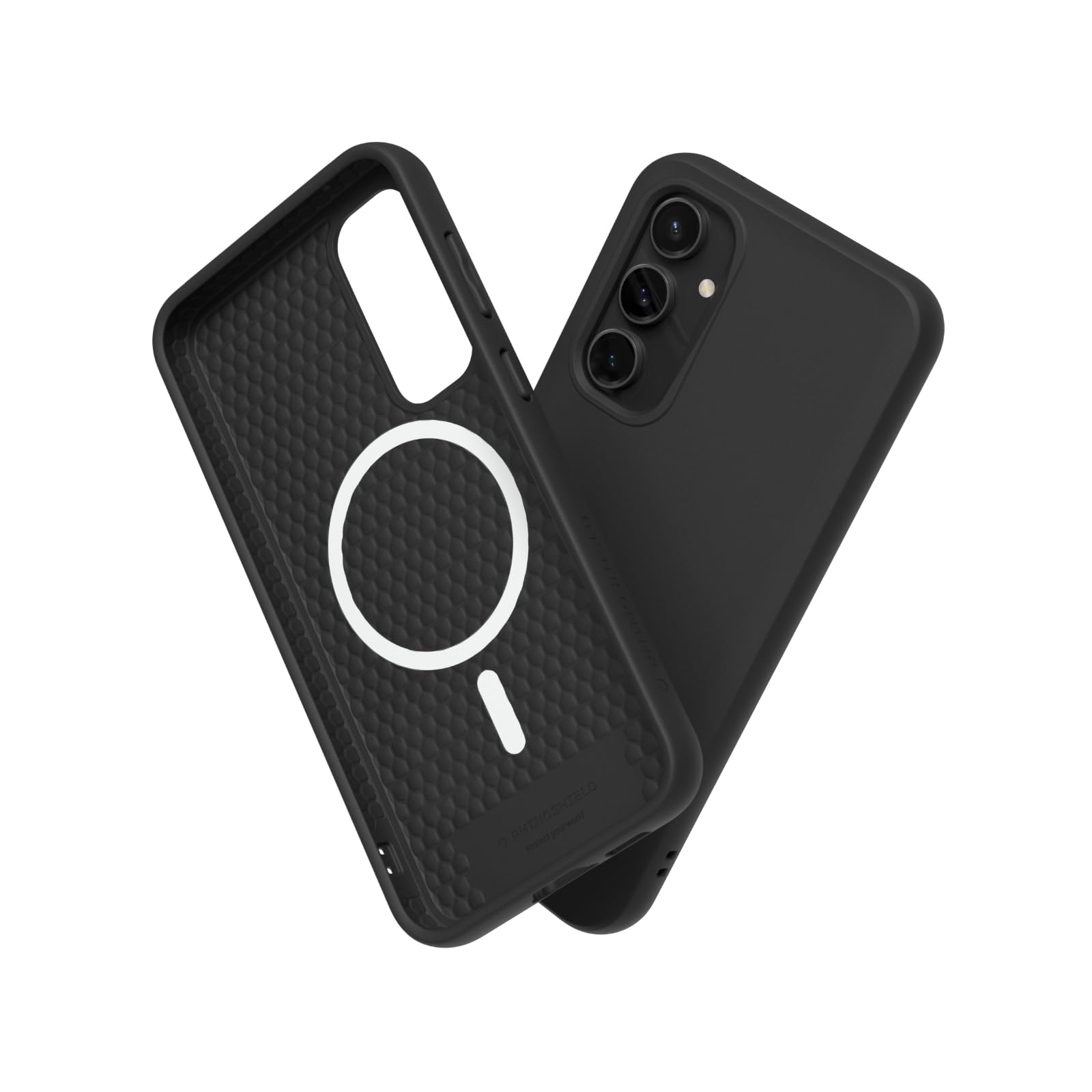 RhinoShield Coque Compatible avec [Galaxy S23 FE] | SolidSuit Compatible avec Magsafe - Coque Fine avec Technologie d'absorption des Chocs et Finition Premium Mate - Classique Noir
