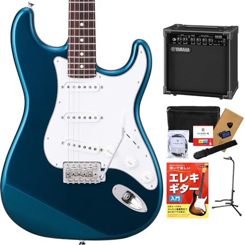 HISTORY HST-Standard DLB Dark Lake Placid Blue エレキギター 初心者12点セット 【GA15II付き】 ハムバッカー切替可能 ストラトキャスター ヒストリー