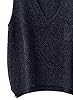 futurino Women's Boxy Solid Color Low V Neck Marle... #2