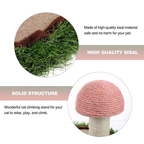 Balacoo – Moldura para escalada de gatos resistente ao desgaste, placa de raspagem de cogumelo de si