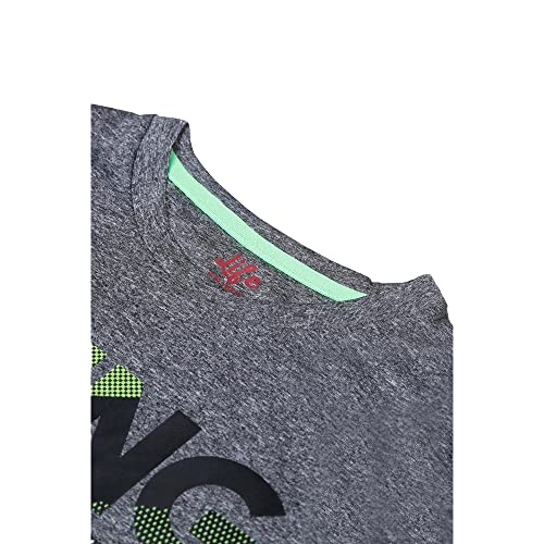 Image of Life by Shoppers Stop Printed Polyester Round Neck Boys T-Shirt