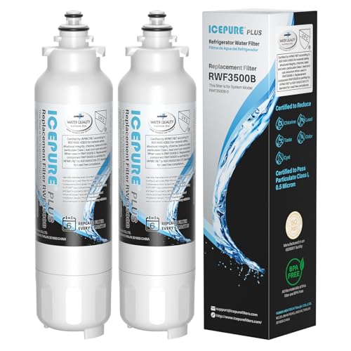 Image of ICEPURE PLUS 46-9490 NSF /ANSI 53&42 Cert. Water Filter Remove Lead,2PACK