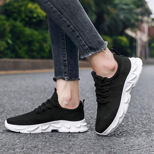 Image of Womens Walking Shoes Slip on Running Tennis Sneakers Non Slip Workout Athletic Gym Sports Breathable Mesh Lightweight Comfortable Fashion Casual Soft Sole