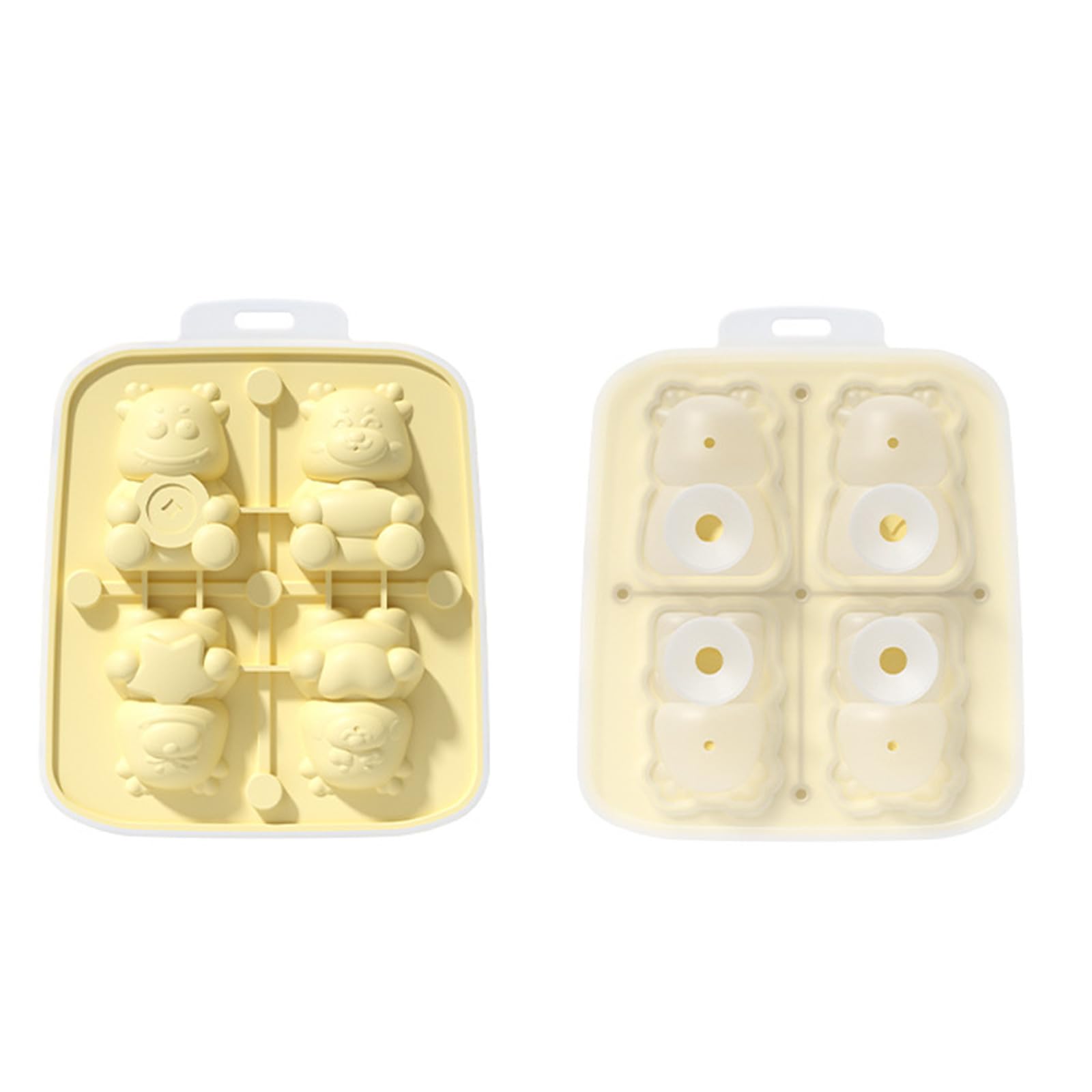 Xinsheinelry Dragon Shape Ice Tray Easily Release Ice Molds Food Grade Silicone Maker Mold Easily to Clean Mold for Whiskeys Cocktails Maker Small Trays for Freezers