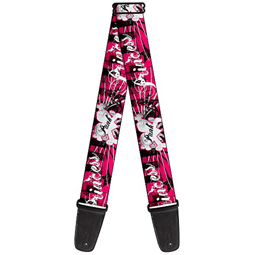 Buckle-Down Guitar Strap Punk Princess Piano Keys 2 Inches Wide