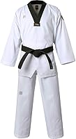 MOOTO MTX S2 Taekwondo Uniform Black V-Neck Dobok WT Logo Size 170 (170-179cm) Training Competition Gear