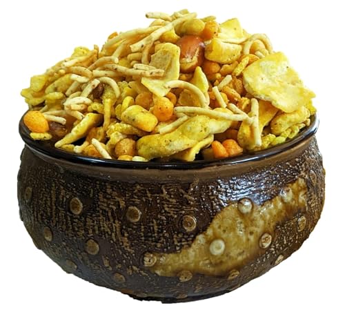 Image of Santushti Namkeen Indori Mixture-200 Gram | Made in Groundnut Oil | Authentic Spicy Snack | Crispy Crunchy Indian Sev for Tea Time, Parties, Travel, Office and Everyday Snacking
