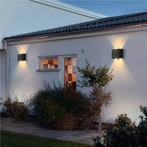 Aplique de pared LED exterior interior negro de 2W estanco IP66 e iluminación pasillo 8