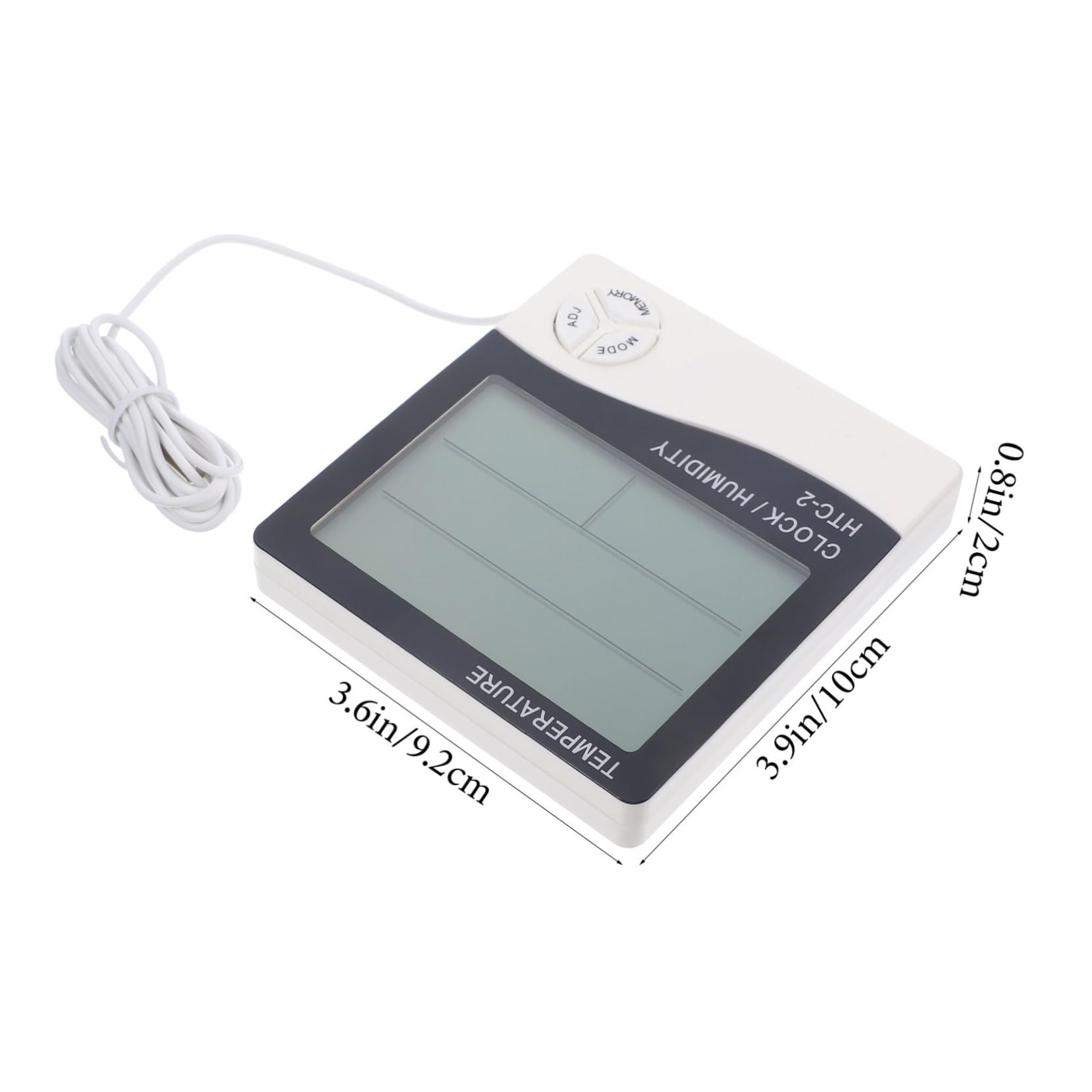 Happyyami 2piezas Termómetro Digital De Acuario Monitor De Temperatura y Humedad Pantalla Lcd Para Acuarios y Terrarios Higrómetro Electrónico Para Condiciones Del Hogar y Refrigeradores
