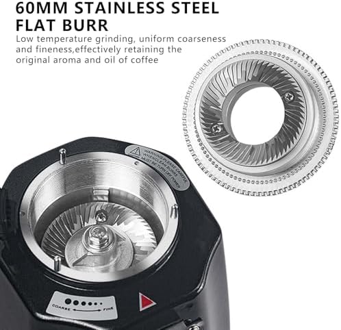 Electric Burr Coffee Grinder, 19 Grind Settings, Household Grinding Machine with 750g Capacity, Cone Bean Silo for Freshly Ground Coffee
