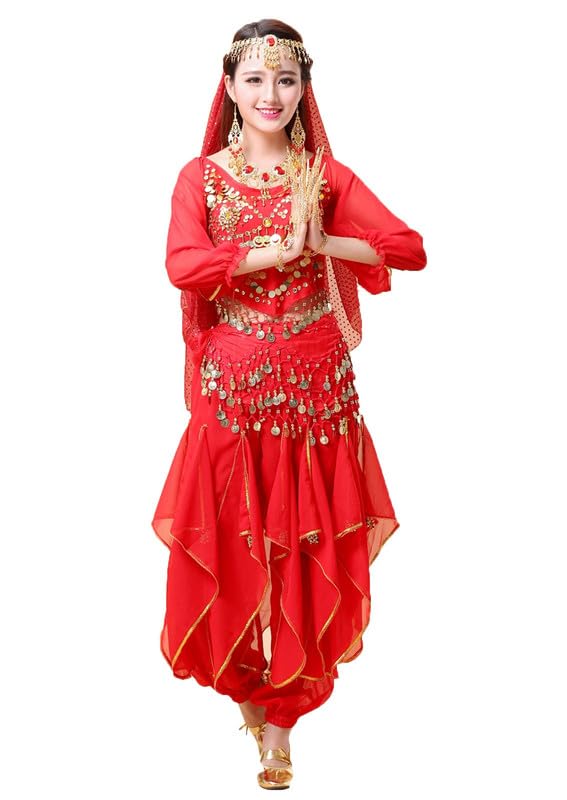 Belly Dance Top &amp; Pants Bollywood Harem Dancing Costume Bollywood