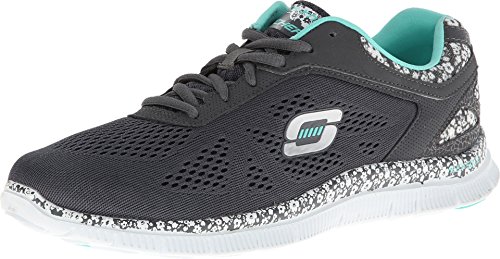 Skechers Flex Appeal Island Style - Scarpe da Ginnastica da Donna Grigio Size: 37.5 EU