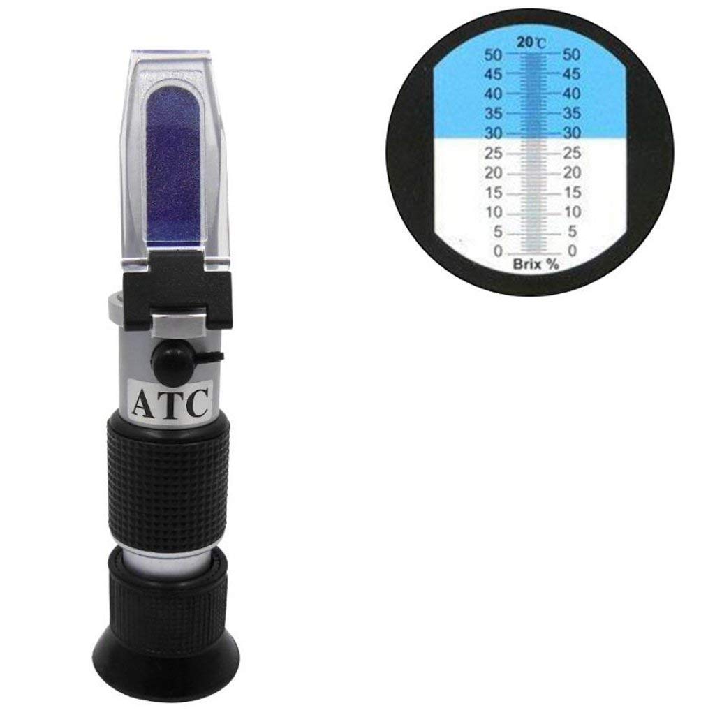 Rifrattometro portatile Brix professionale per vino, birra e frutta (0-50% Brix)
