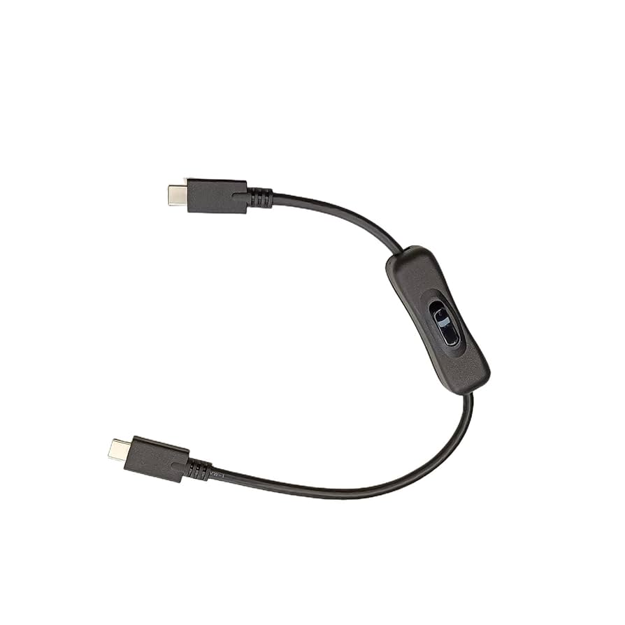 MicroUSB タイプC 延長ケーブル ON/OFF スイッチ付 ブラック USB Type-C 電源スイッチ スイッチ付き延長ケーブル オンオフ