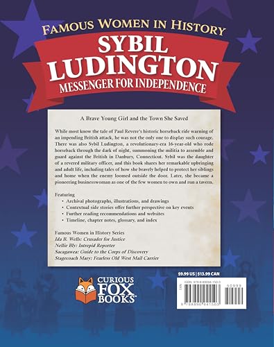 Famous Women in History: Sybil Ludington: Messenger for Independence (Curious Fox Books) The Story of a 16-Year-Old Girl's Heroics in the Revolutionary War - Educational Book for Kids Ages 8 and Up - Image 2