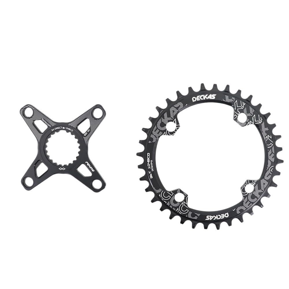 Platos para Bicicletas Plato 104 Bcd Ovalado Plato Ovalado 32 MTB (Color : Round 38T Combo)