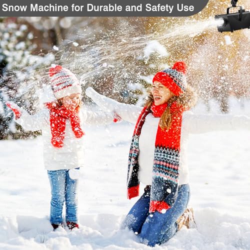 snow machine snowflake making machine - 800w artificial fake snow machine with wireless remote control for indoor outdoor party wedding stage backyard holiday