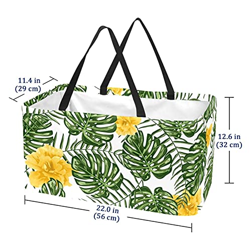 Panier de courses pliable lavable grand sac de rangement nourriture réutilisable - 5