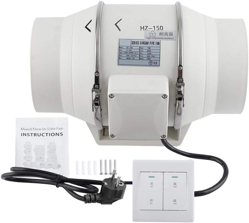 ventilatore in linea per il bagno