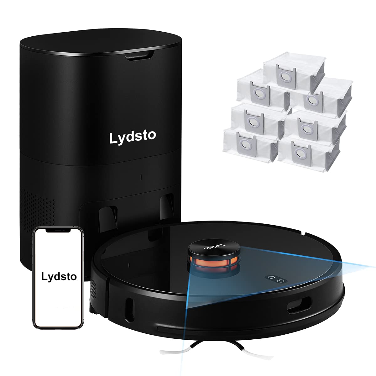 Lydsto R1 Robotic Vacuum Cleaner Self Emptying,Robot Vacuum Cleaner Station ,Lidar Navigation,2700Pa Suction Robotic Vacuu...