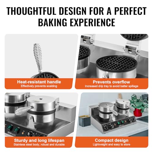 Vevor HT-2 Commercial Waffle Maker thumb #4