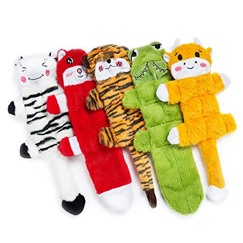 Nocciola 5 PCS Crinkle Dog Squeaky Toys, Durable Dog Toys for Aggressive Chewers, No Stuffing Body Dog Toy Set for Small to Large Dogs, New Nocciola 5 PCS Crinkle Dog Squeaky Toys, Durable Dog Toys for Aggressive Chewers, No Stuffing Body Dog Toy Set for Small to Large Dogs, New