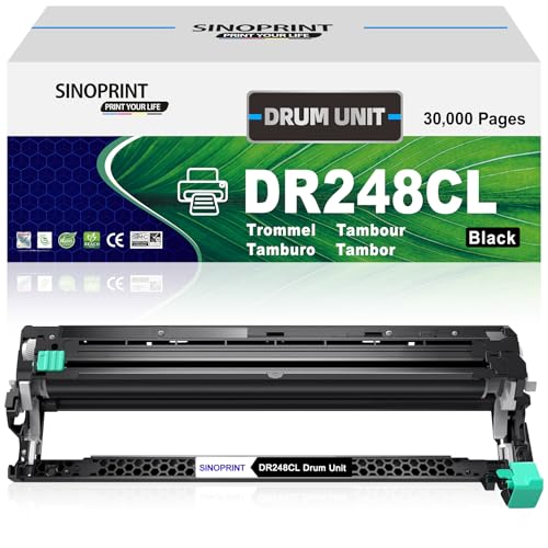 Tambour noir compatible DR-248CL pour impression nette MFC-L3760CDW