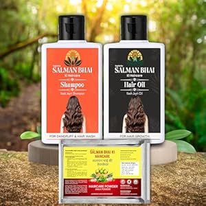 SALMAN BHAI KI HARICARE DAWAI COMBO SET | Ayurvedic Hairs Growth Herbal with Kesh Joyti Oil and Kesh Joyti Shampoo For Men & Women 23 51ZmkCTTeHL. SL500 . SS300