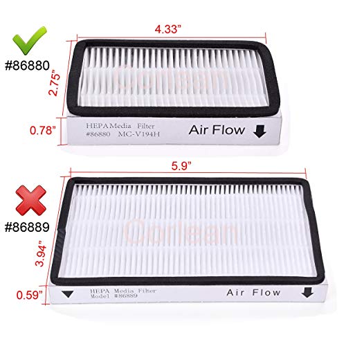 4-Pack - Kenmore Ef-2 86880 Exhaust Vacuum Hepa Filters. Compare To Replace Sears Kenmore Part # 20-86880 (86880), 40320, Ef2, 610445. Also Replaces Panasonic Mc-V194H. #TOP5