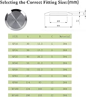 Vista 5 de Acero inoxidable 304 KF40 KF-40 Brida en blanco montaje al vacío