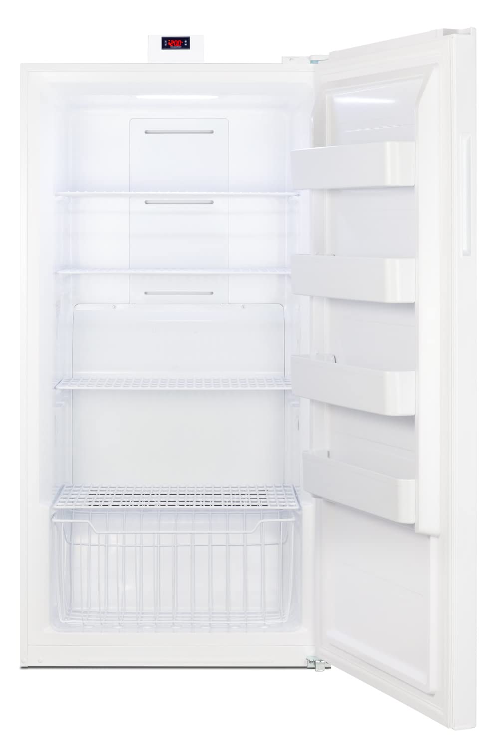Summit Appliance Ffuf194 33" Wide Upright All-Freezer, Electronic Thermostat, 17 Cu.Ft Capacity, No-Frost Operation, Adjustable Shelves, Interior LED Lighting, Rhd Swing, Sealed Back on Fridge.com - View 5