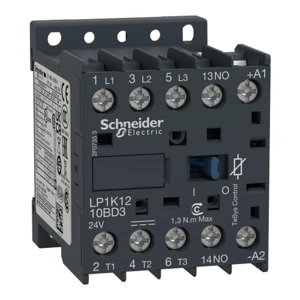 Schneider Electric LP1K1210BD3 Leistungsschütz LP1K 3p, +1S, 5.5 kW, 12 A, 400 V AC3, Spule 24 V DC