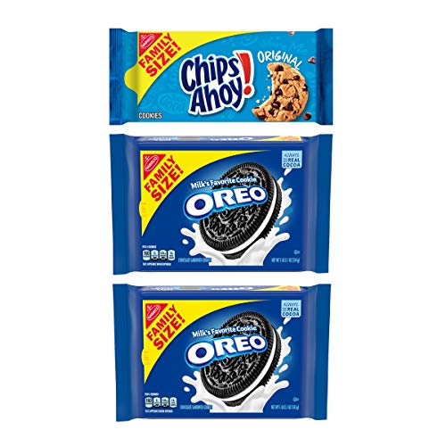 OREO & CHIPS AHOY! Cookies Variety Pack, Family Size, 3 Packs