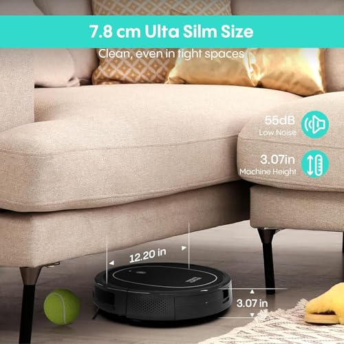 Image of Robot Vacuum 4000Pa Strong Suction Vacuum Robot and Mop & WiFi /App /Remote /Alexa Control & Central Brush & Self-Charging, Schedule 3-in-1 Robotic Vacuum Cleaner for Pet Hair, Hard Floor, Carpet