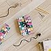 Made In USA Colorful Wrapping Paper | Vibrant Gift Wrap for All Occasions, Holiday Gifts, Birthday Parties, Cute Floral Design, Handmade