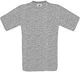 T-Shirt Exact 190 Basics Rundhals Shirt viele Farben B&C S-XXL XL,sportsgrey