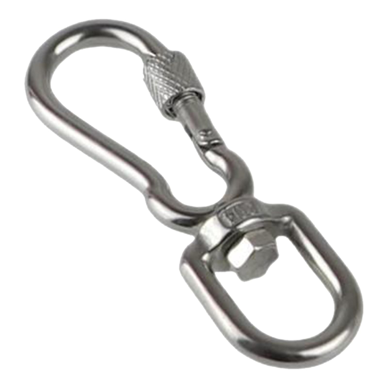 DIMITU Stainless Steel Hook with Swivels for Dog Collar Carabiner with Swivels Joint Bolted Carabiner for Pet Leashes/Camping Tent
