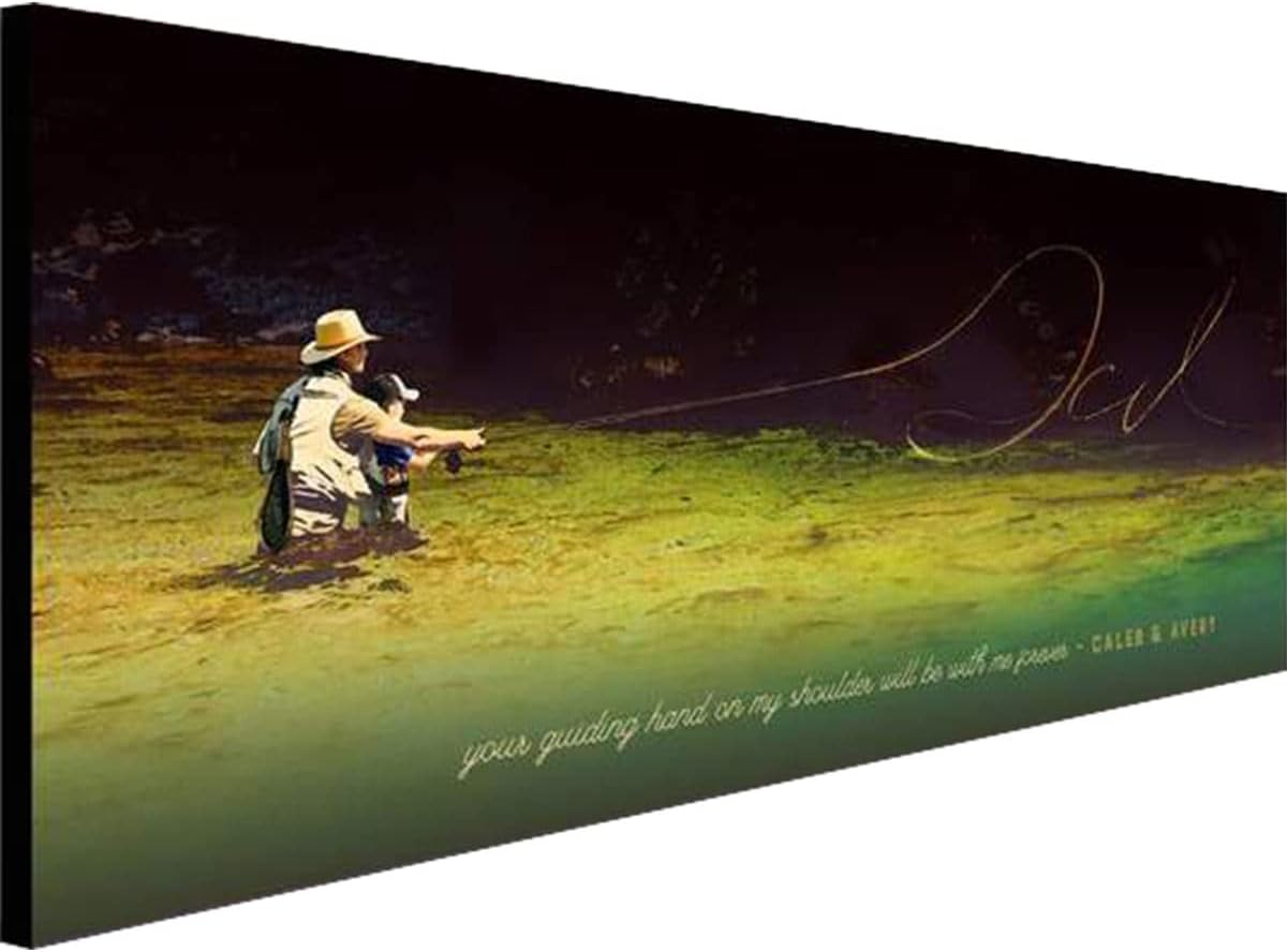 BLACK FOREST DECOR Dad's Day Personalized Block Mount - 18 x 7 18" Wx6.5 H