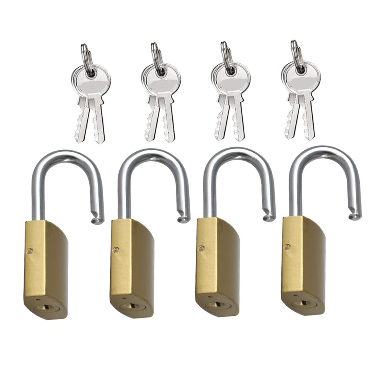 Housoutil 3 Juegos De Mini Candados Con Llave Para Cajón Armario Cerradura De Seguridad De Metal Para Armario Maleta Diario Libro Mochila Joyero 4 Unidades X 3