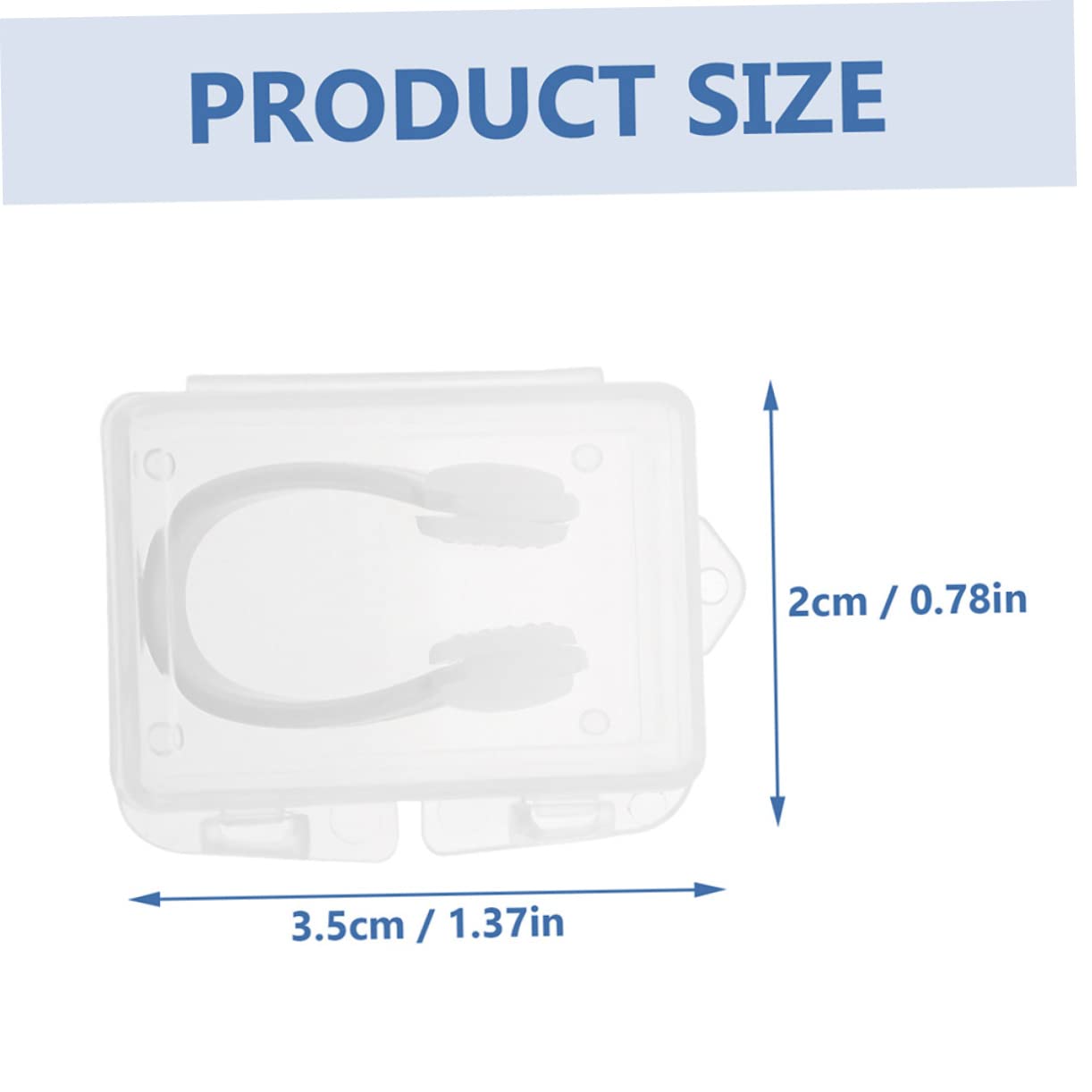 Clip Nasal De Natación Resistente De Unidades con Estuche Accesorio Conveniente para Nadadores Previene La Entrada De Agua Adultos Diseño Ergonómico Y Piel Color