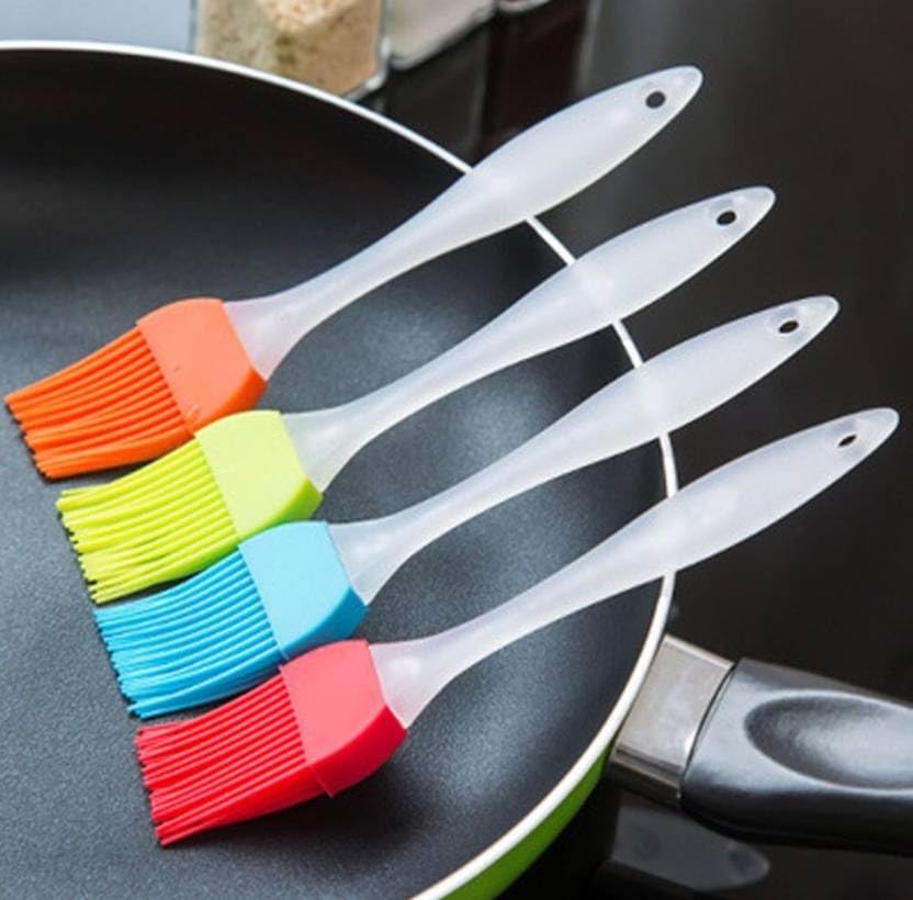 KitchenFest® Silicone Durable Easy Use Kitchen Oil Cooking Brush for Tandoor, BBQ Cooking Oil Brush for Kitchen, Multicolor (1)