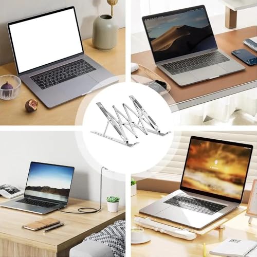 Soporte para Laptop Regulable y Plegable de Aluminio para Mesa 7