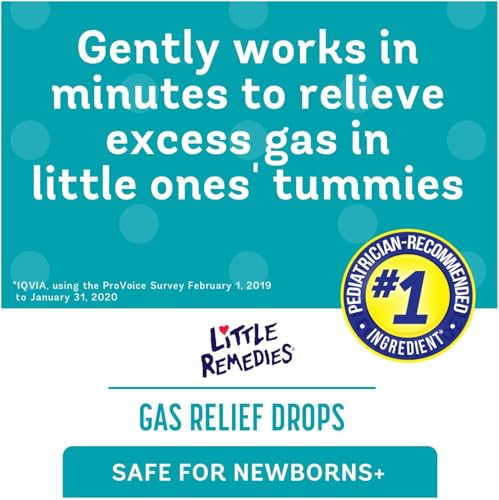 Image of Little Remedies Newborn Gas Relief Drops, Relieves Discomfort from Gas, Baby Medicine with No Artificial Flavors or Dyes, Natural Berry Flavor, 1 Fl Oz (Pack of 3)