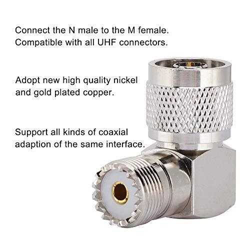 ASHATA N Connettore Adattatore Maschio-Femmina ad