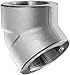 316/316L Forged Stainless Steel Pipe Fitting, 45 Degree Elbow, Class 3000, 3/8" NPT Female
