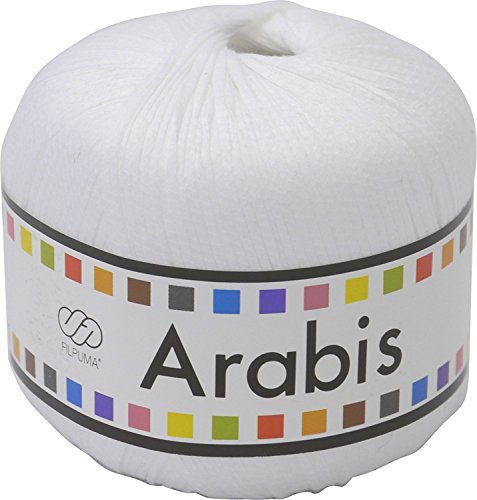 パピー アラビス 毛糸 中細 9719 ホワイト 系 40g 約165m 10000369