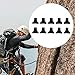 Menolana 10Pcs Rock Climbing Carabiner Ropes Locking Rings Tools Rappel Abseil Positioning Equipment Belay Rigging Ropes Stopper Black