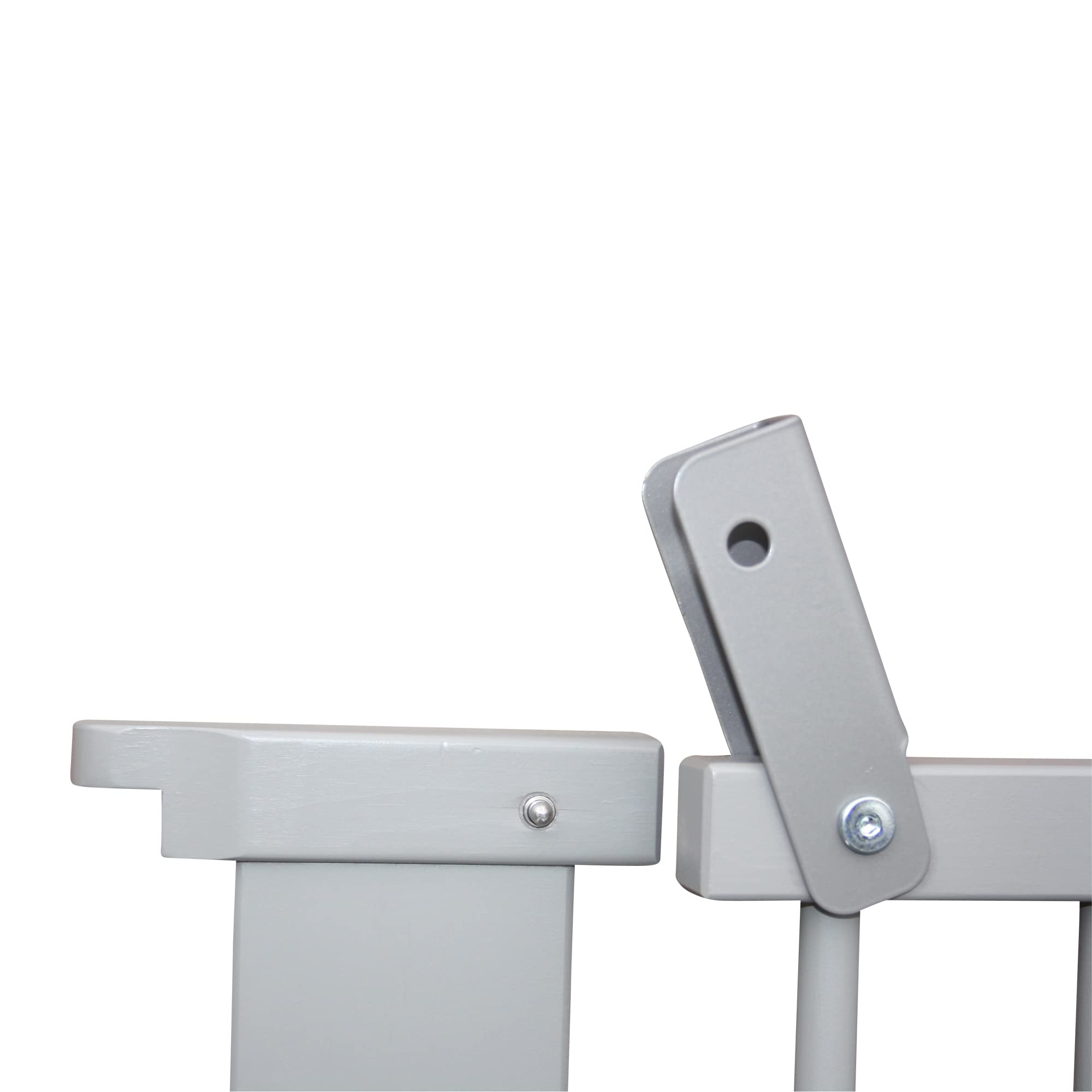 Schutzgitter Absperrgitter Türgitter Treppenschutzgitter 117 bis 363 cm grau (117cm)