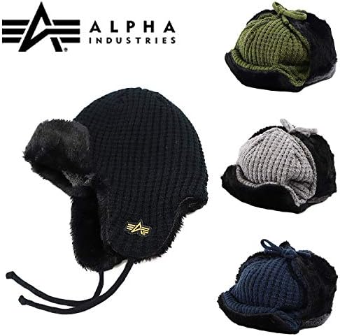 Amazon Alpha Industries Inc アルファインダストリーズ パイロットキャップ フライトキャップ ボア 耳あて付き帽子 ニットキャップ ニット帽 カーキ ニット 通販
